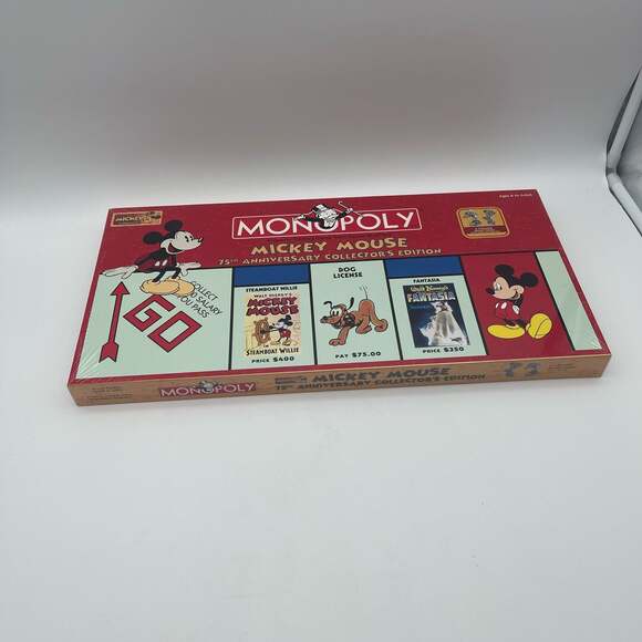 USAopoly Other - Mickey Mouse 75th Anniversary Collector's Edition Monopoly Board Game Factory Se